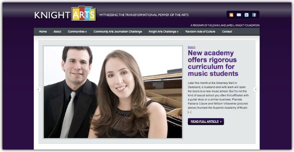 Superior Academy of Music article featured in the KnightArts website. 